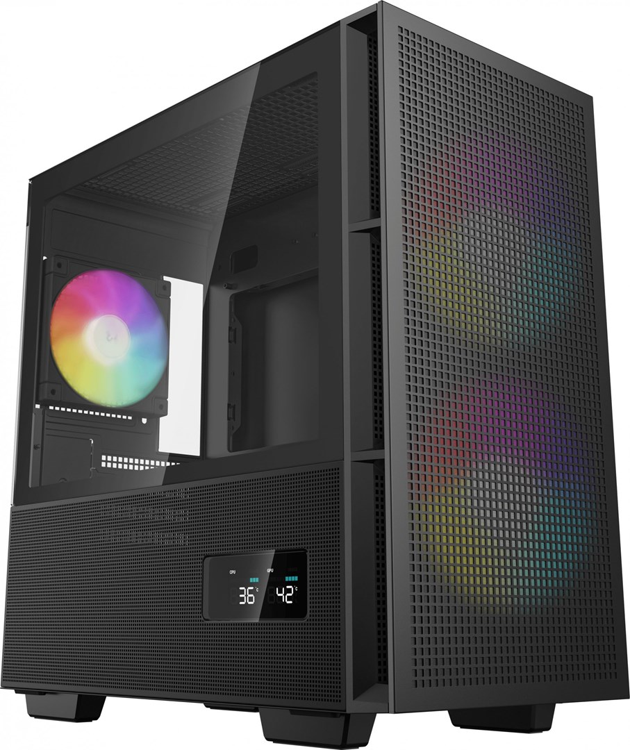 DeepCool CH360 DIGITAL Micro Tower Zwart