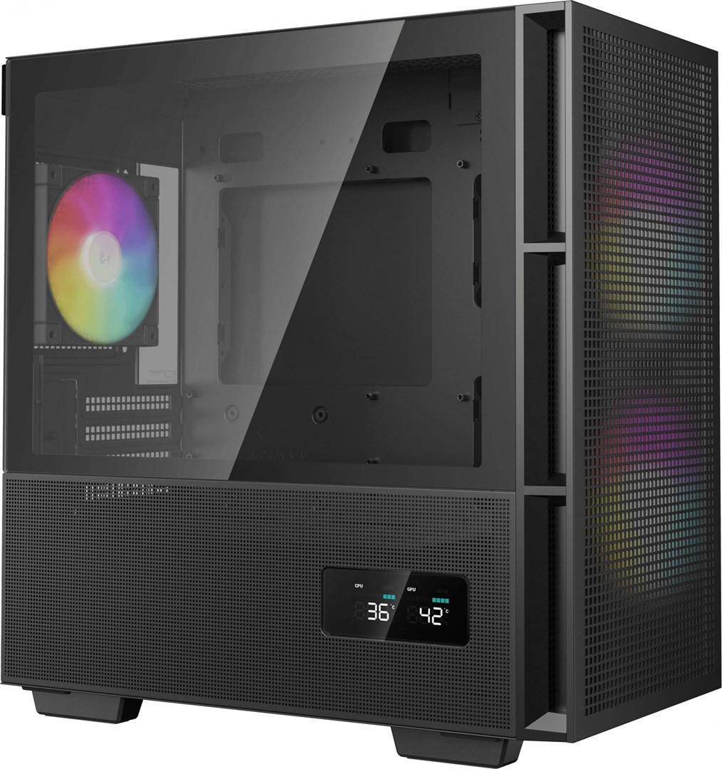 DeepCool CH360 DIGITAL Micro Tower Zwart