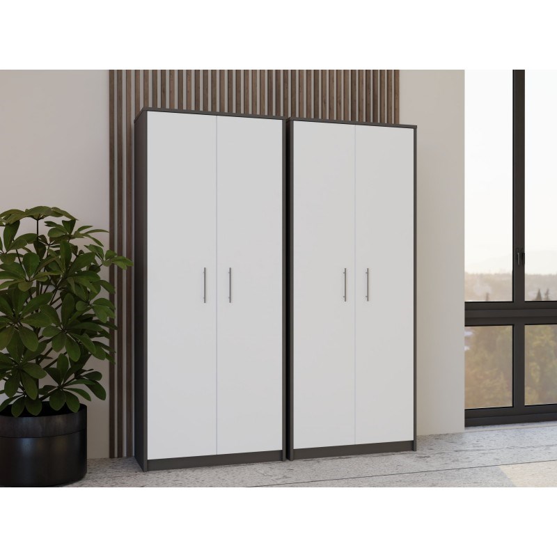 GESLOTEN REK OLIV 2D ANTHRACITE/WIT SET