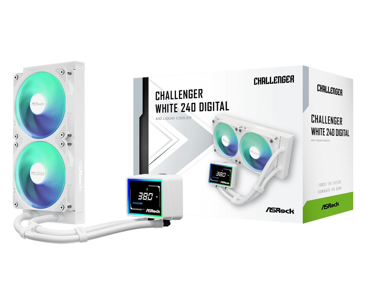 Koeling ASRock Challenger White 240 Digital
