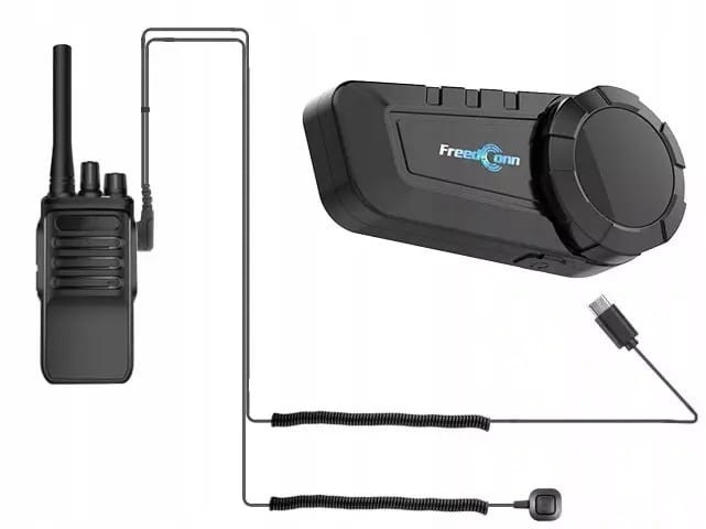 Motorfiets intercom FREEDCONN KY-PRO SINGLE Zwart
