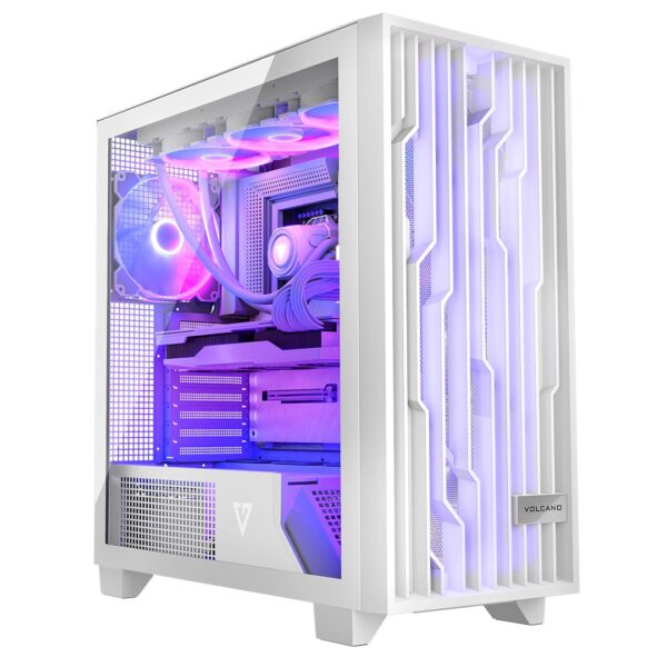 MODECOM computerkast VOLCANO PERUN APEX ARGB MIDI White