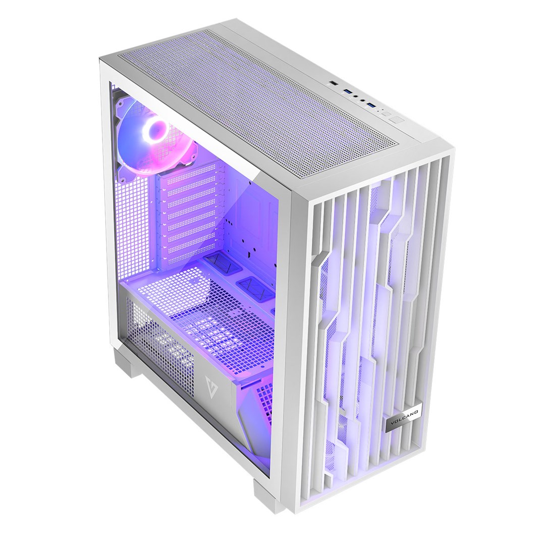 MODECOM computerkast VOLCANO PERUN APEX ARGB MIDI White