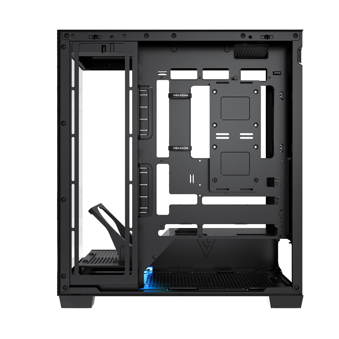 MODECOM computerkast VOLCANO STELLAR PLUS MIDI Zwart