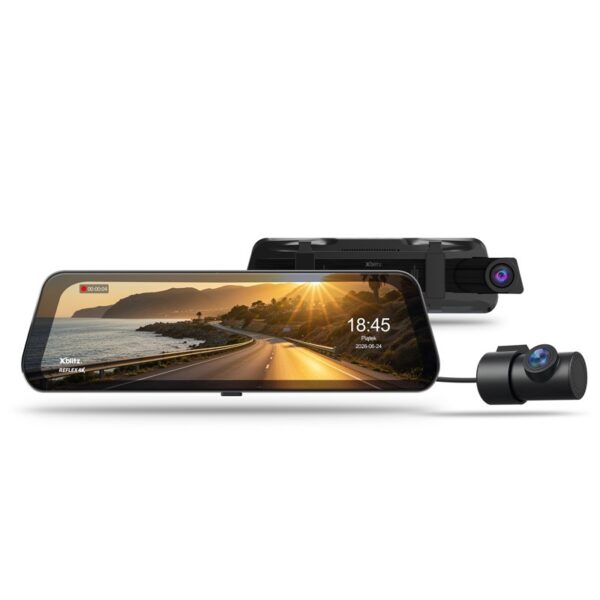 XBLITZ REFLEX 4K PREMIUM 4K VIDEORECORDER HDR MET ACHTERUITRIJCAMERA, WI-FI EN GPS