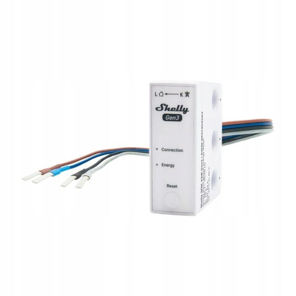 1/3-kanaals vermogens- en energiemeter SHELLY WiFi 3EM-63W Gen3, wit