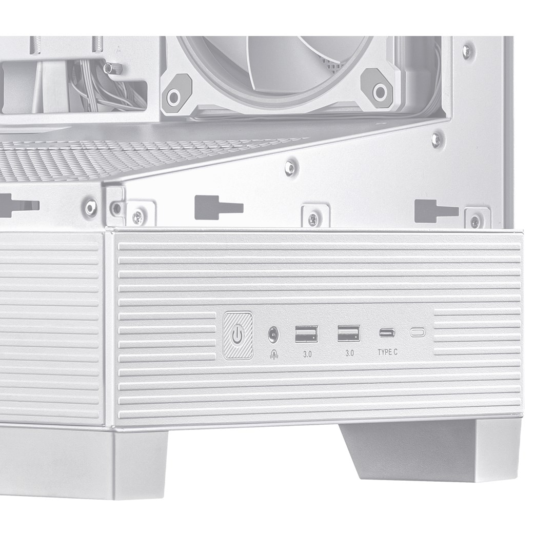 ASUS A31 Plus TG ARGB WHITE Midi Tower Wit
