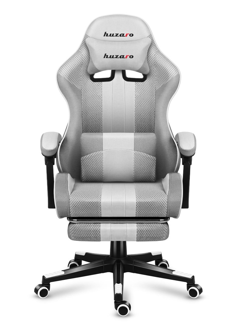 HUZARO FORCE 4.7 WIT MESH GAMING STOEL
