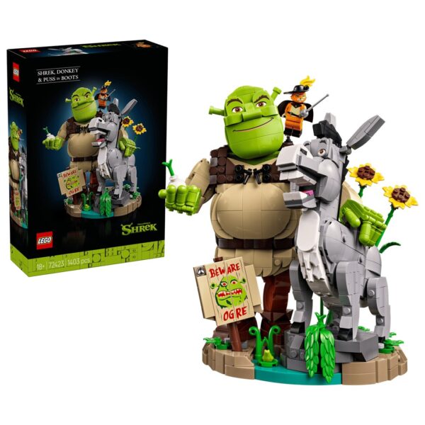 LEGO ICONS 72423 Shrek, Ezel en De Gelaarsde Kat