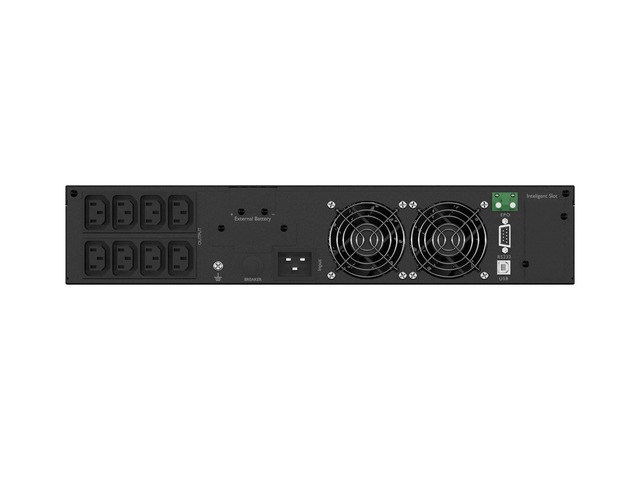 Rack UPS Armac R/2000I/PF1/DF On-Line 2000 VA 8× IEC C13 USB-B LCD metalen behuizing Dust-Free