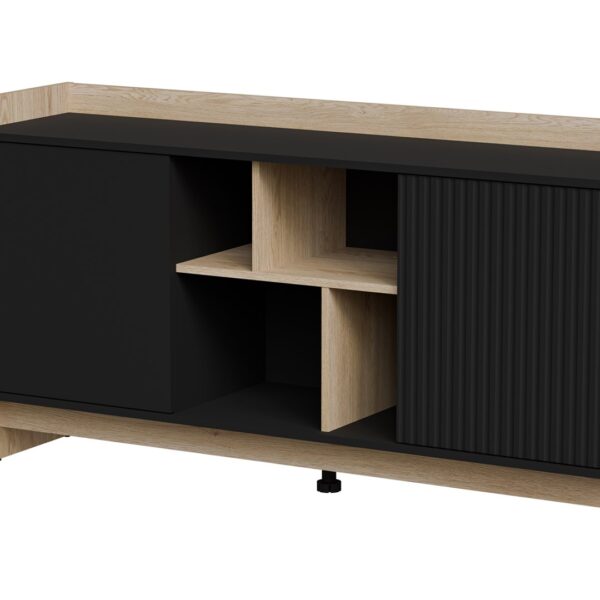 Cama Commode PORTO 2D 150x38x77 eik/zwart