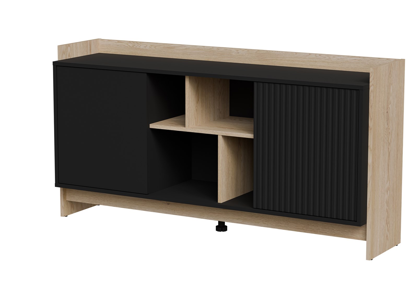 Cama Commode PORTO 2D 150x38x77 eik/zwart