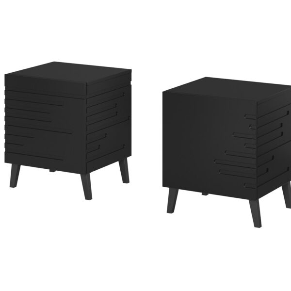 Cama nachtkastje NOVA 44x40x52 mat zwart