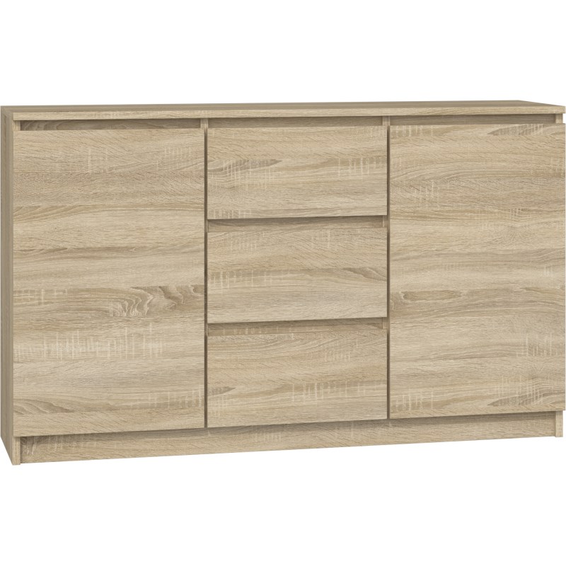 Topeshop KOMODA 2D3S DĄB SONOMA ladenkast