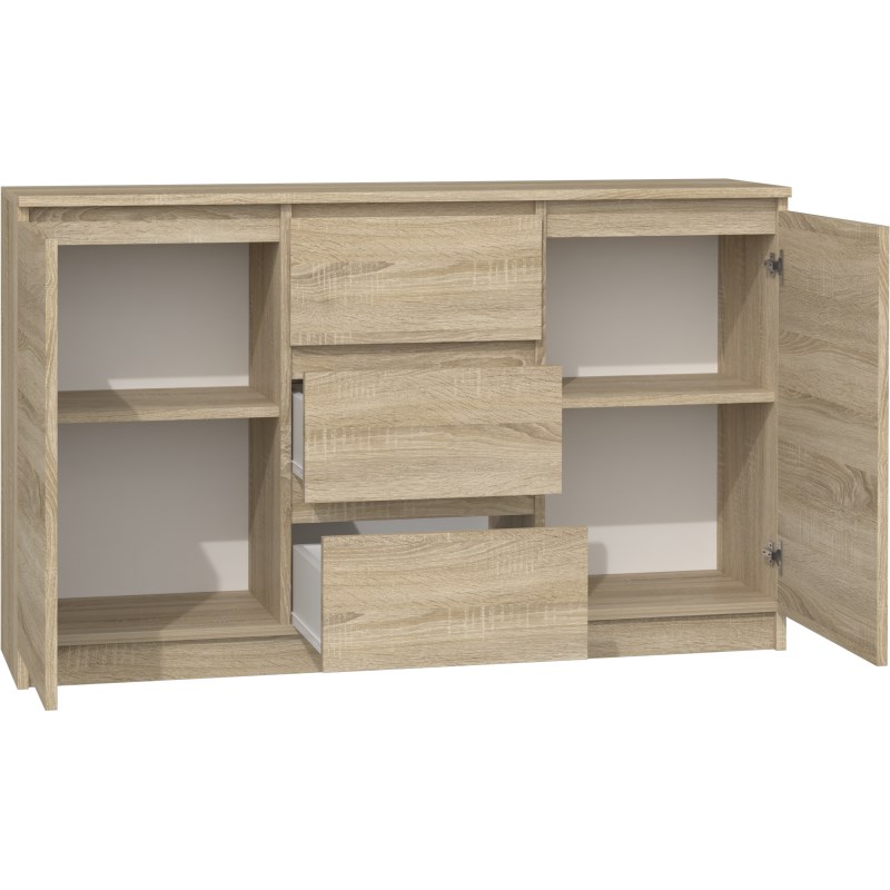 Topeshop KOMODA 2D3S DĄB SONOMA ladenkast