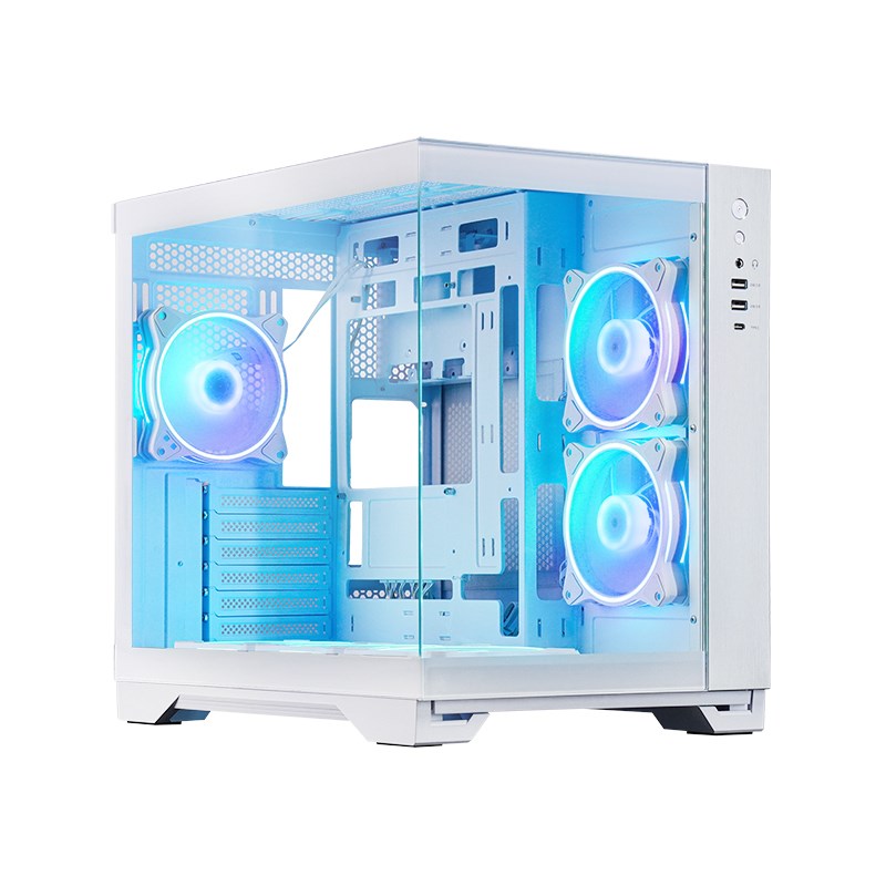 Chieftec GM-30W-TG-OP computerbehuizing Cube Wit