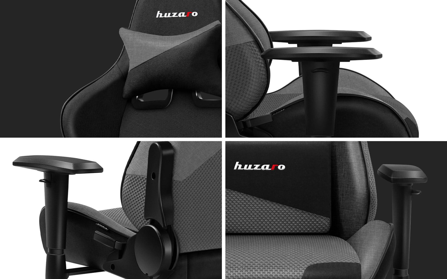 Huzaro Force 6.2 Grey Mesh gamestoel