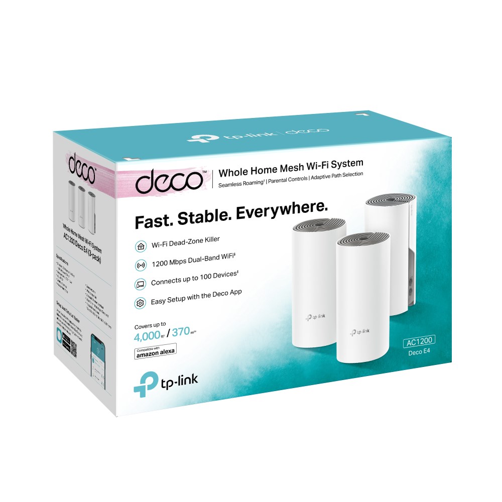 TP-LINK Deco E4 mesh-systeem (3-pack)