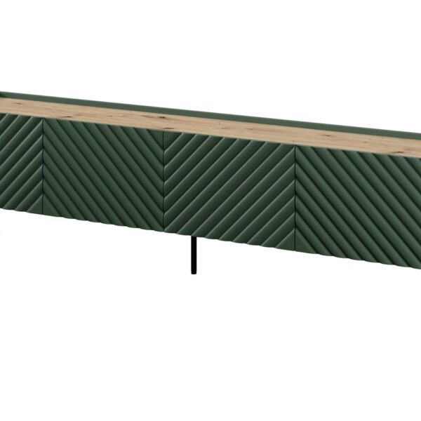 4D RTV-kast ONDA 200x40xH54,35 groen (staand of aan de muur)
