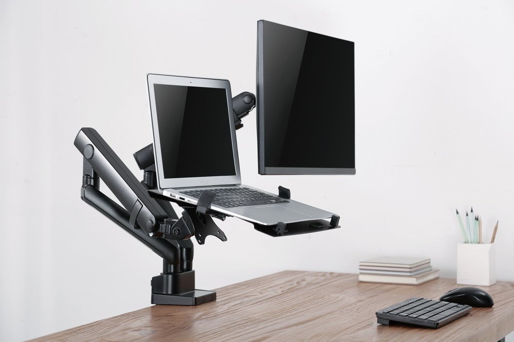 Gembird MA-DA3-02 flat panel bureau steun 81,3 cm (32") Zwart