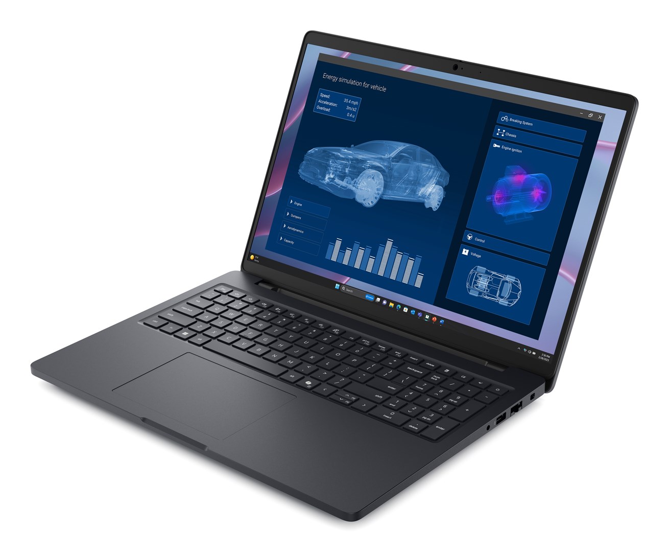 DELL Pro Max 16 MC16255 Copilot+ PC AMD Ryzen AI 5 PRO 340 Laptop 40,6 cm (16") Full HD+ 16 GB LPDDR5x-SDRAM 256 GB SSD Wi-Fi 7 (802.11be) Windows 11 Pro Zwart Engels