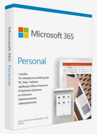 Microsoft 365 Personal PL (1 persoon; 5 apparaten ; 12 maanden; fysieke versie; Polen) (EP2-32454)