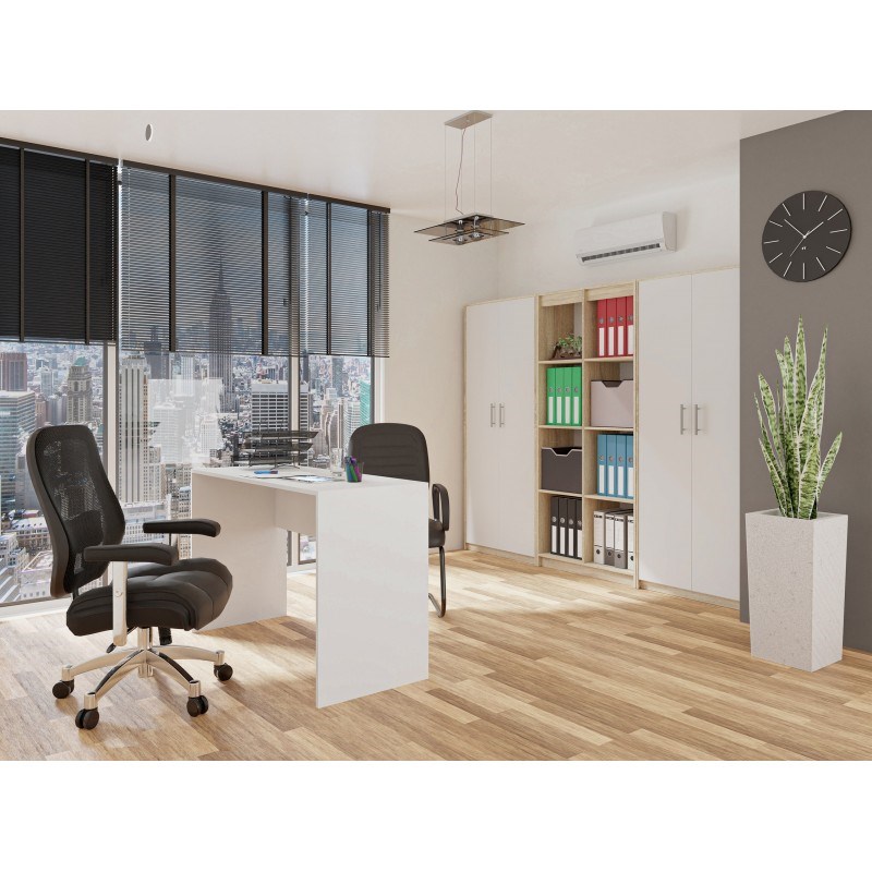 Ordner OLIV 2D 74x35x180 cm, Sonoma/Wit