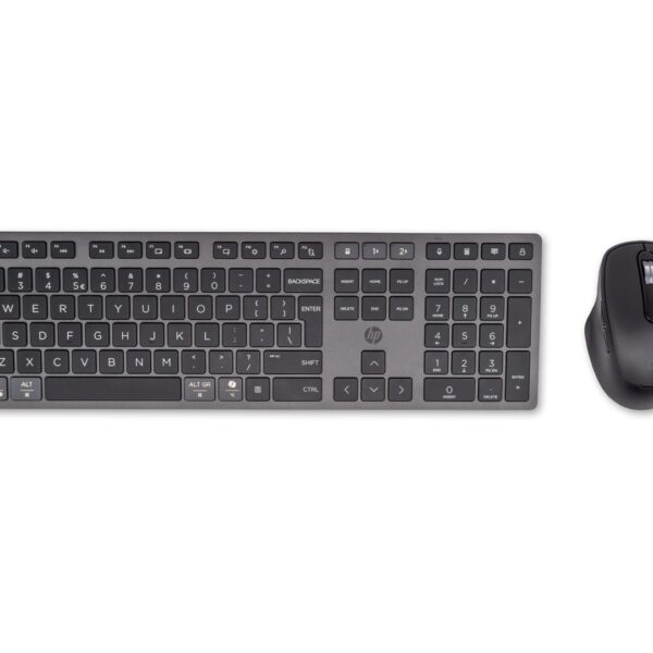 HP 720 Multi-Device Rechargeable Wireless Keyboard and Mouse Combo
