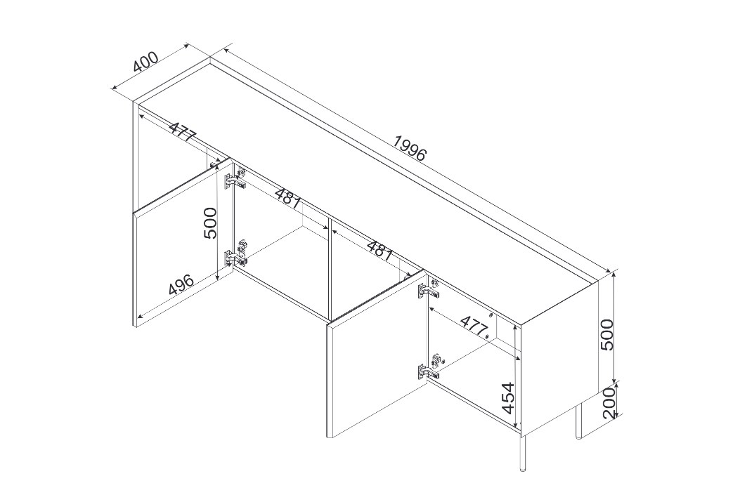 Cama FELLINI 400130 ladenkast