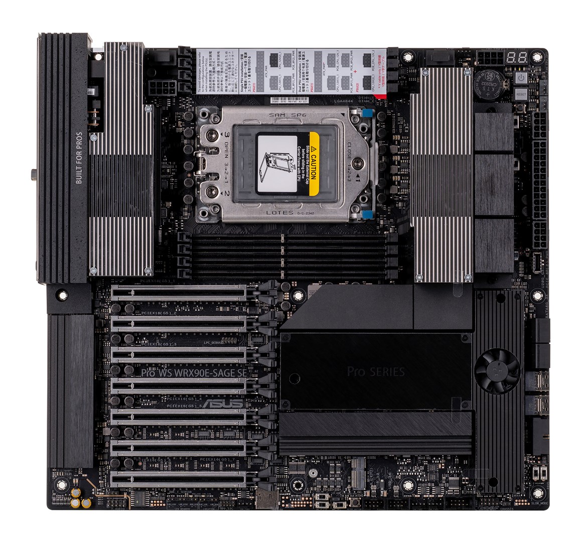 Moederbord voor werkstations ASUS PRO WS WRX90E-SAGE SE AMD WRX90 Socket sTR5 EEB