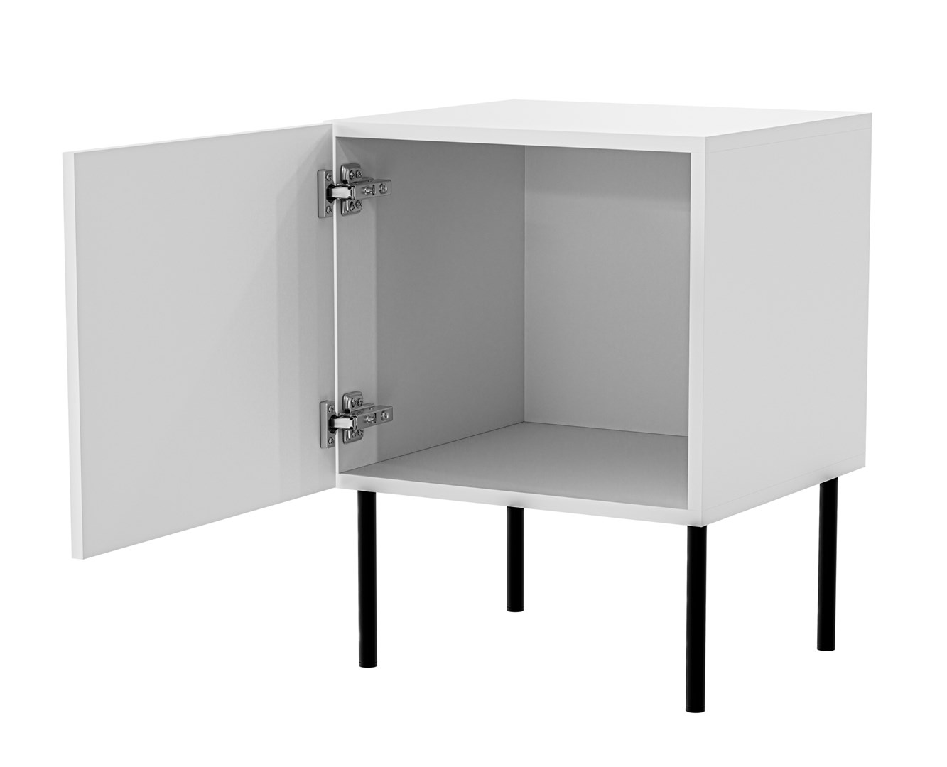 Nachtkastje 2 st PALAZZO BIS 45x39xH59 wit mat