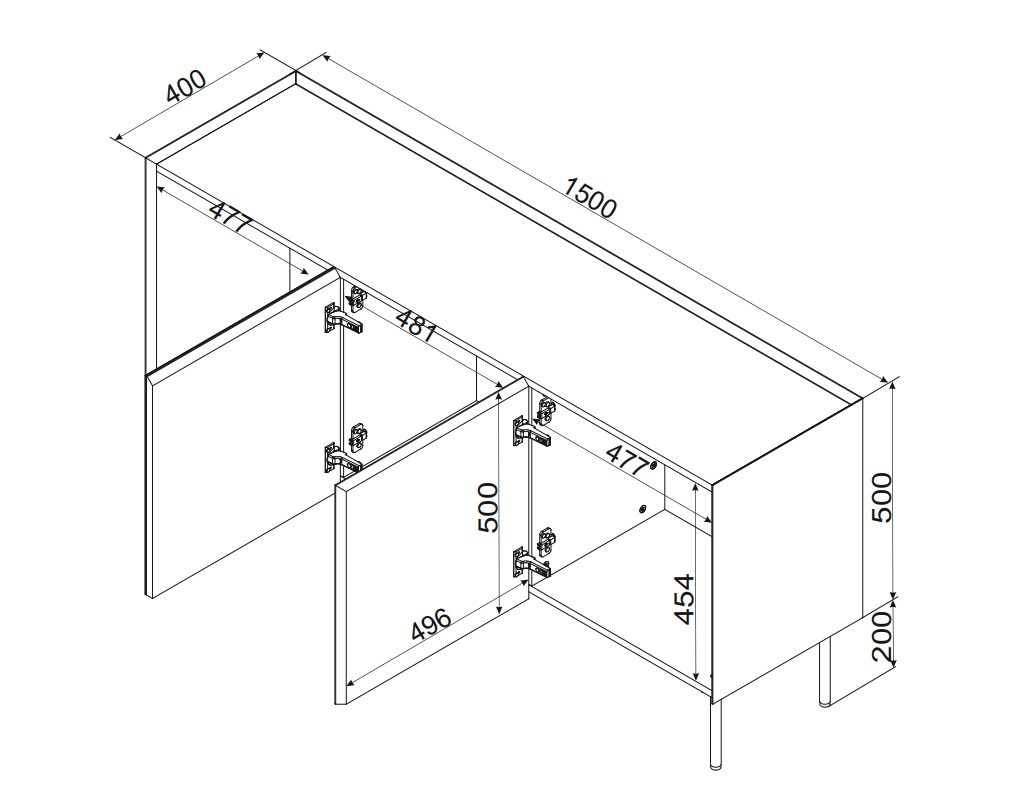 Cama FELLINI 400120 ladenkast