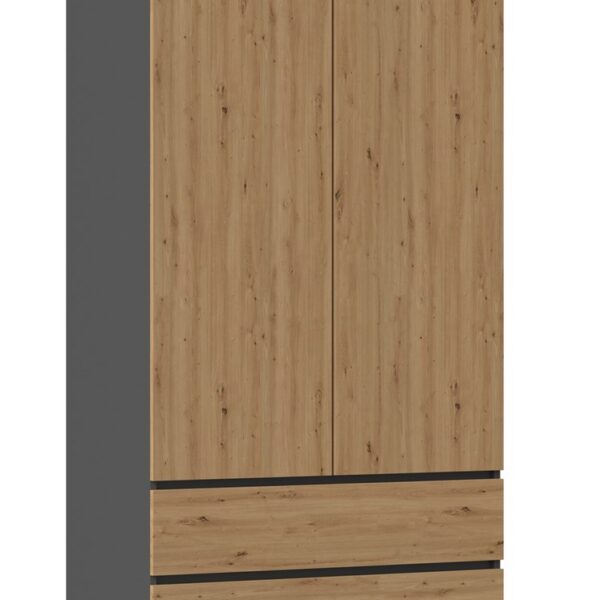 Topeshop SZAFA MALWA AN/AR K Kledingkast & kast voor slaapkamer 5 schappen 2 deur(en) Garderobe