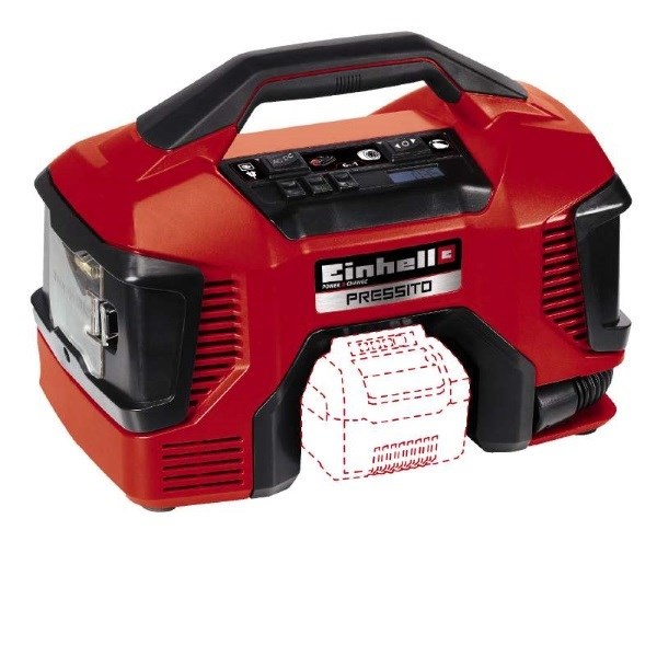 Einhell 4020460 luchtcompressor 21 l/min 90 W AC/Batterij