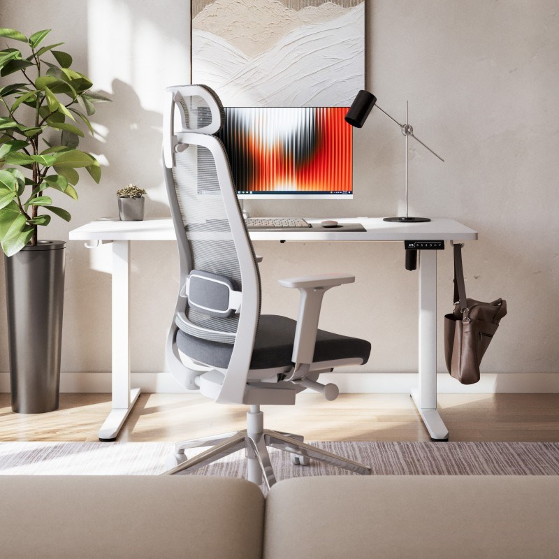 Elektrisch bureau Leader 7.3 White