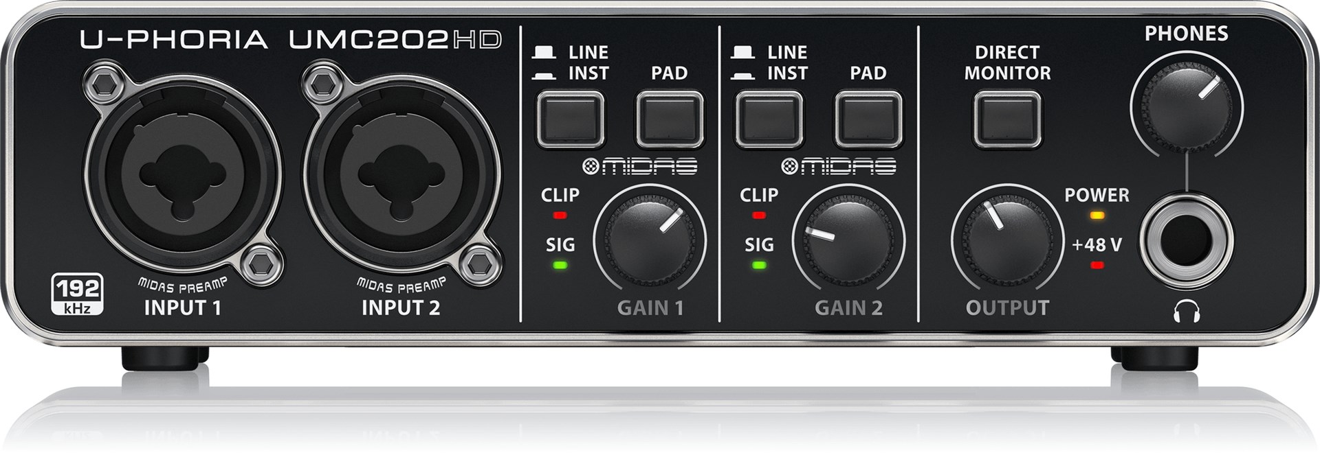 Behringer UMC202HD audio-opname-interface