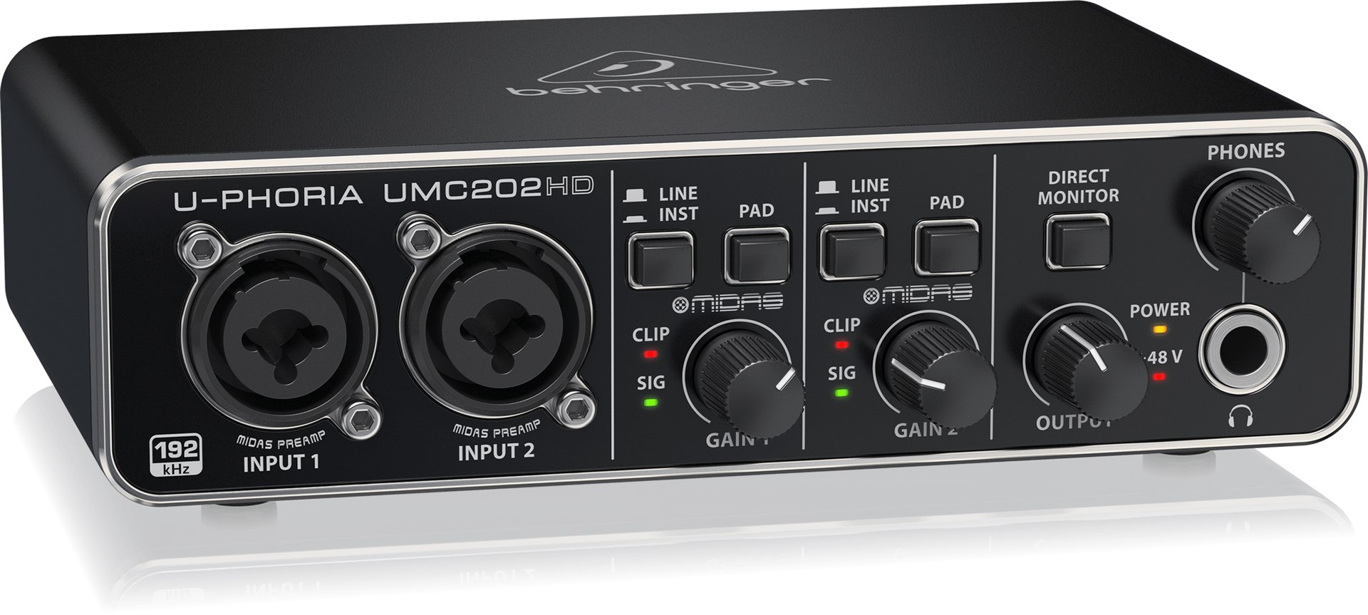 Behringer UMC202HD audio-opname-interface