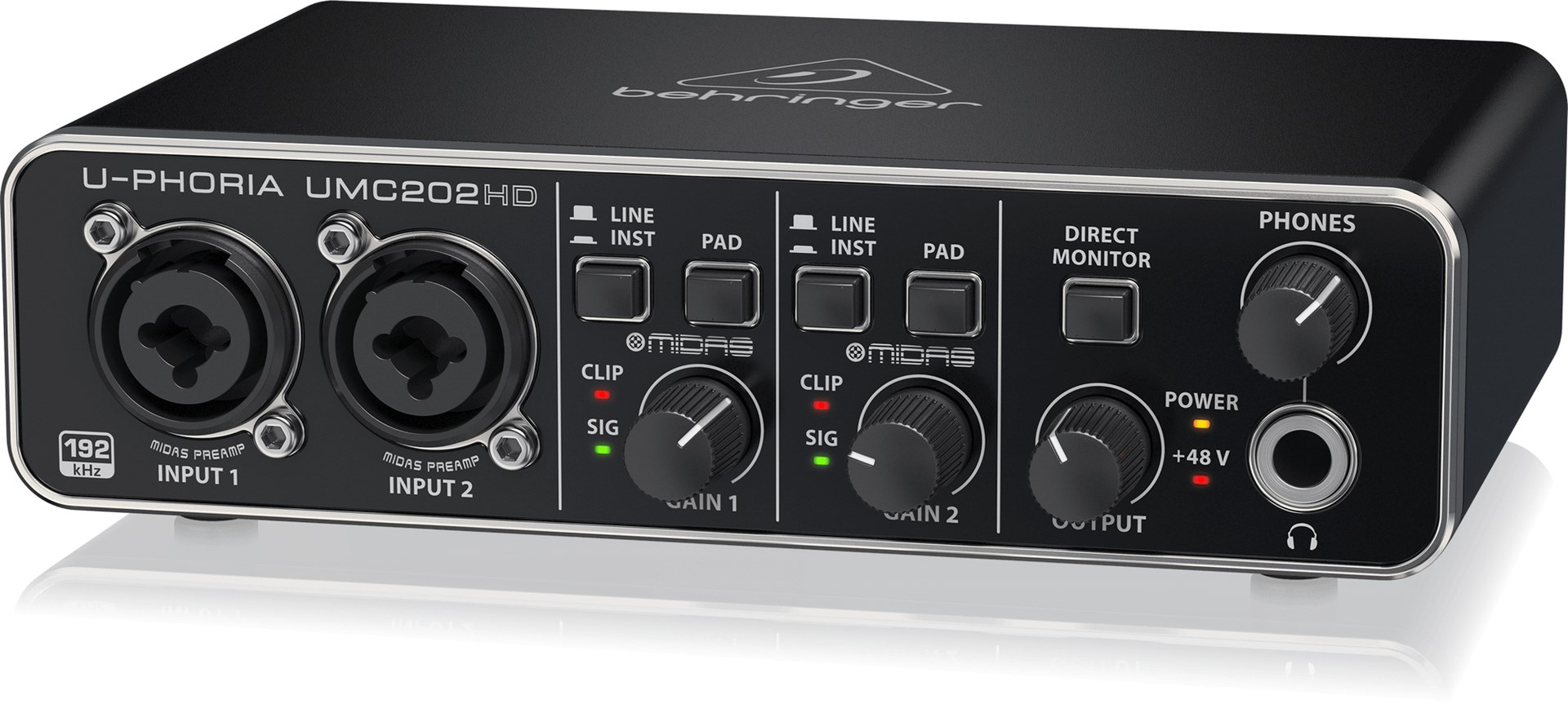 Behringer UMC202HD audio-opname-interface