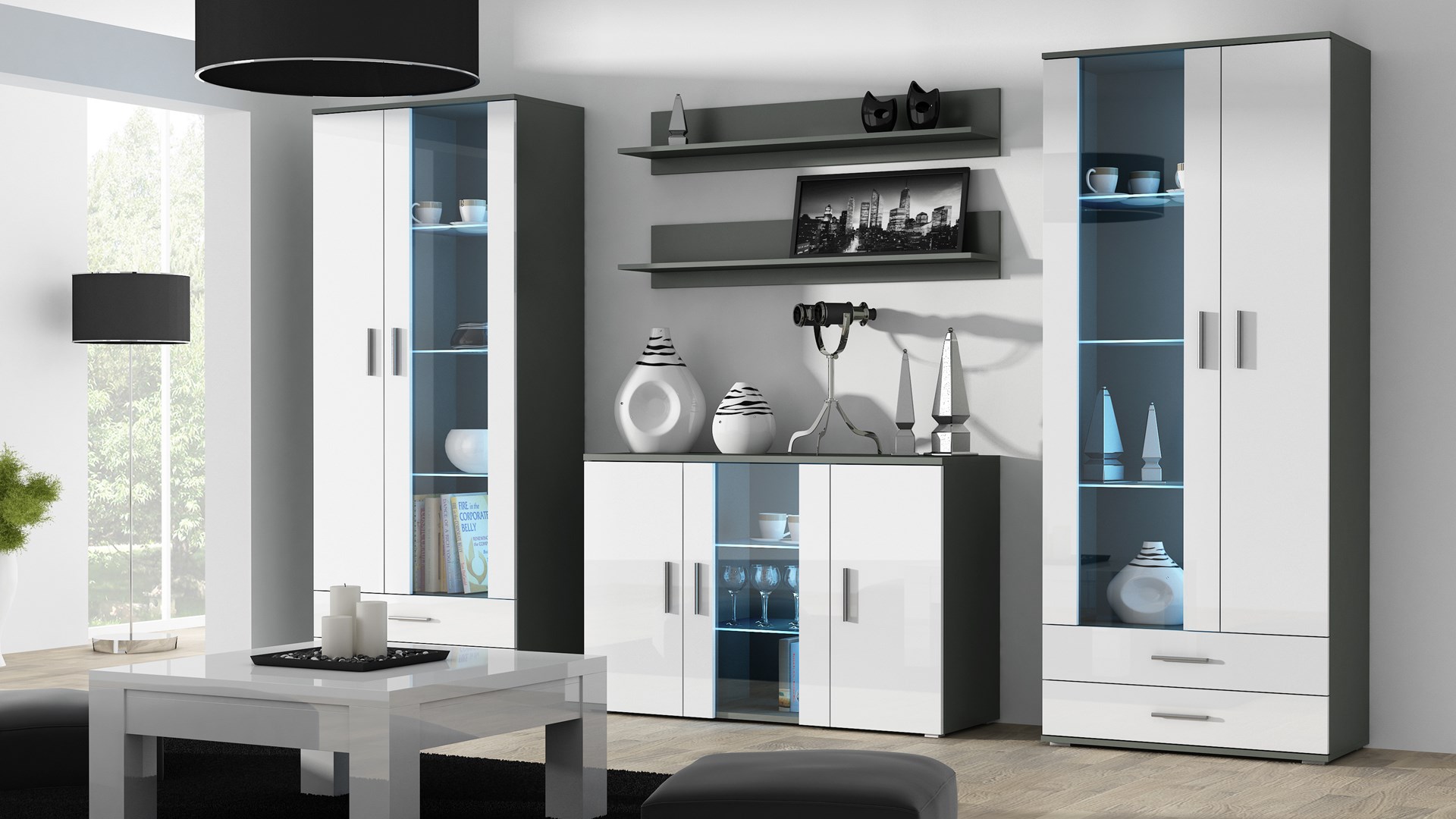 Cama SOHOKOM SZ/BI woonkamerdressoir 3 deur(en)