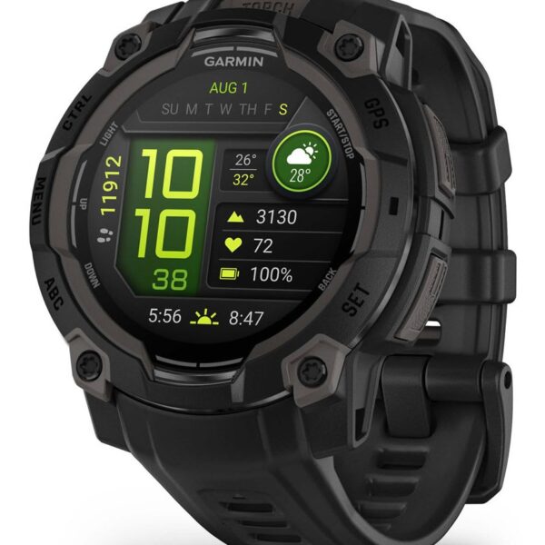 Garmin Instinct 3 AMOLED 3,05 cm (1.2") 45 mm Digitaal 390 x 390 Pixels Touchscreen Zwart GPS