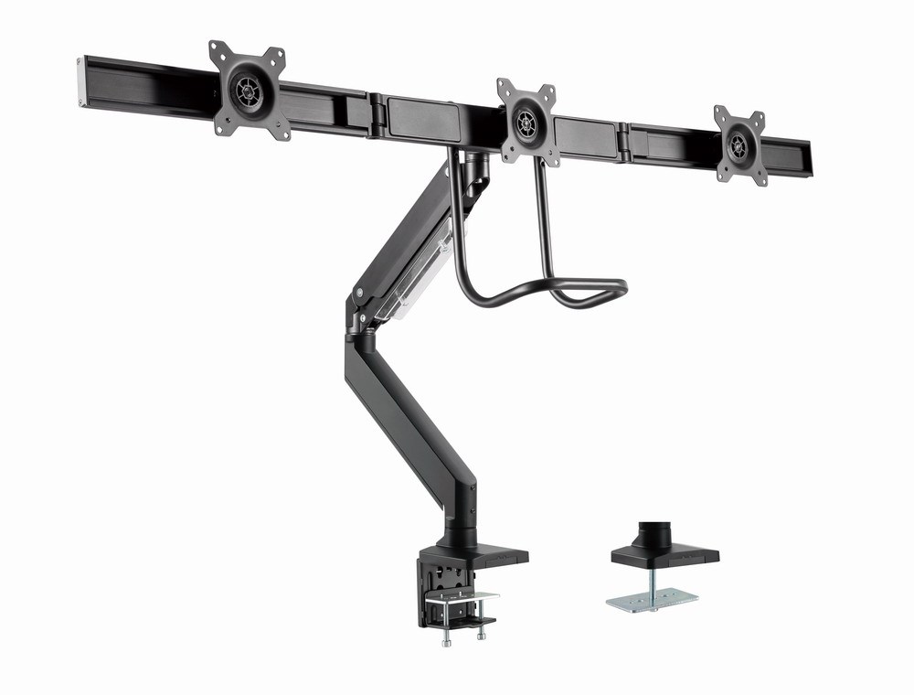 Gembird MA-DA3-03 flat panel bureau steun 68,6 cm (27") Zwart