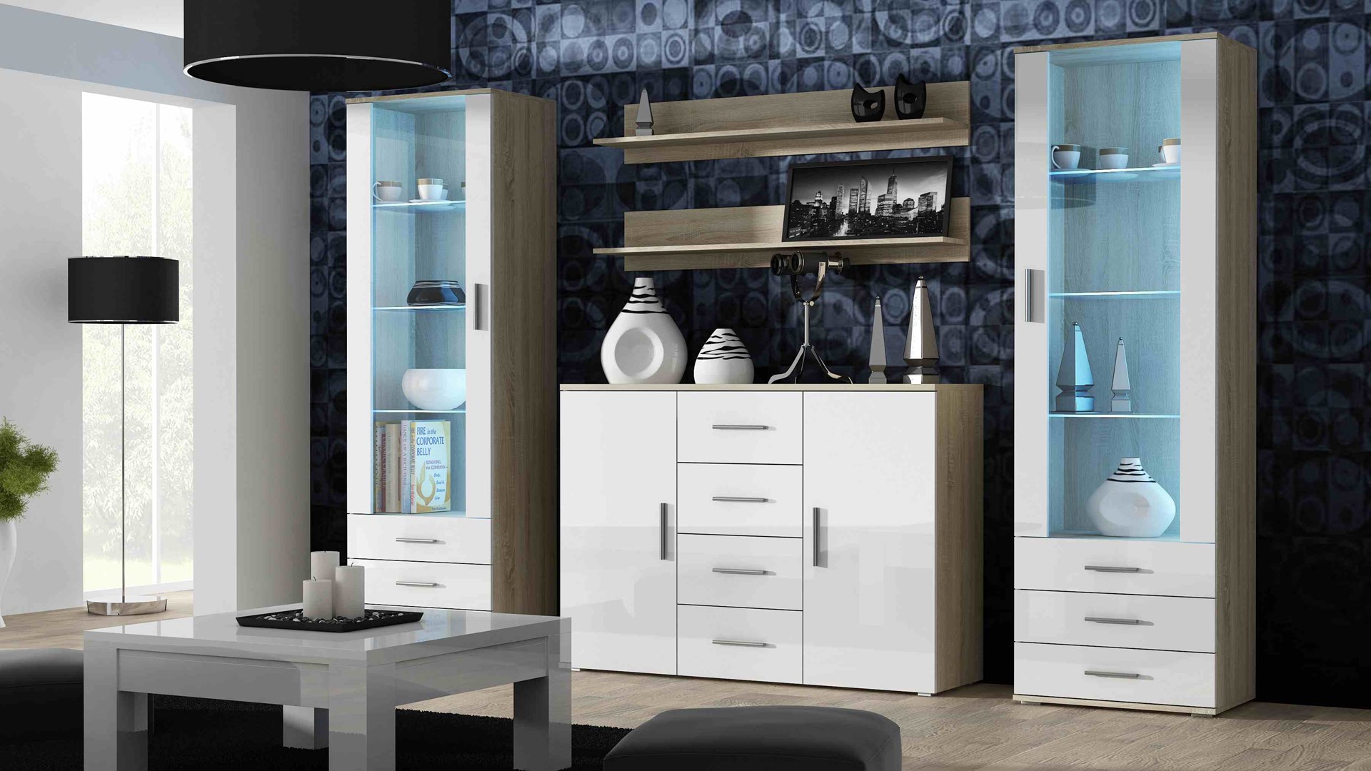 Cama UNI DS/BI woonkamerdressoir 2 deur(en)
