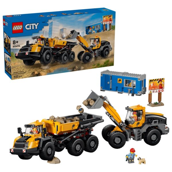 LEGO CITY 60494 Kiepwagen en voorlader