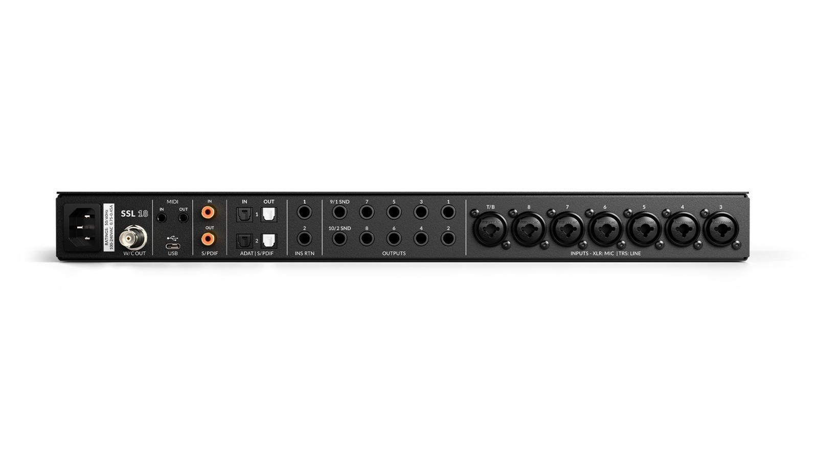Solid State Logic SSL18 - USB-audio-interface met 26 ingangen / 28 uitgangen