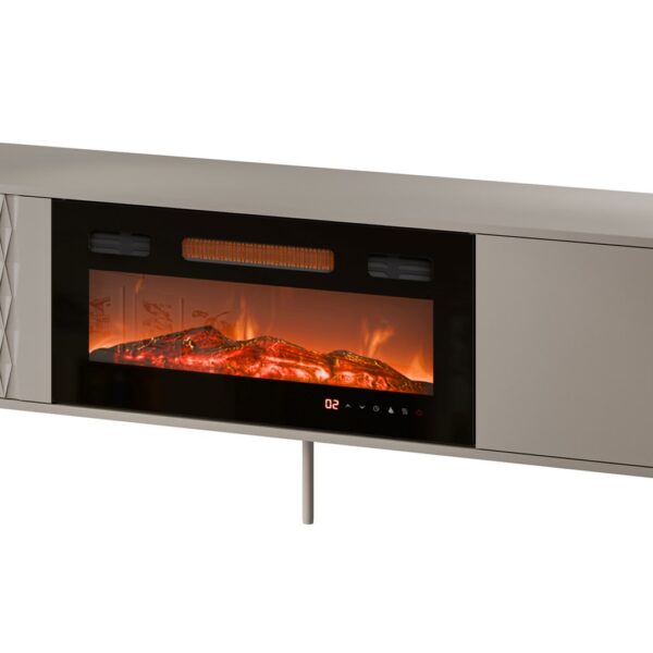 Cama RTV kast EF + schouw zwart TRESSE 180x40x54,5 kasjmier mat