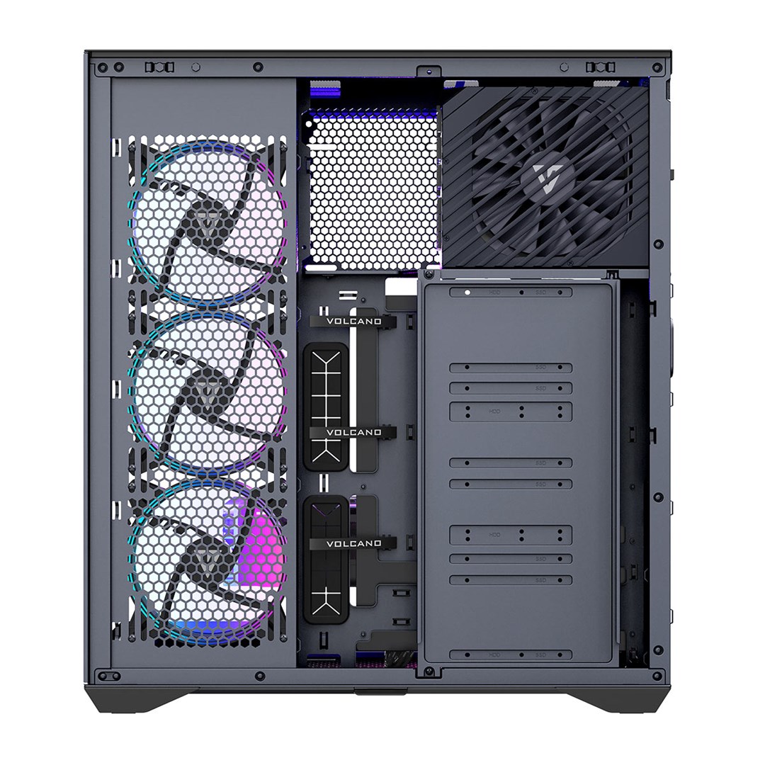 MODECOM computerkast Volcano SPACE XL ARGB FULL TOWER 5F