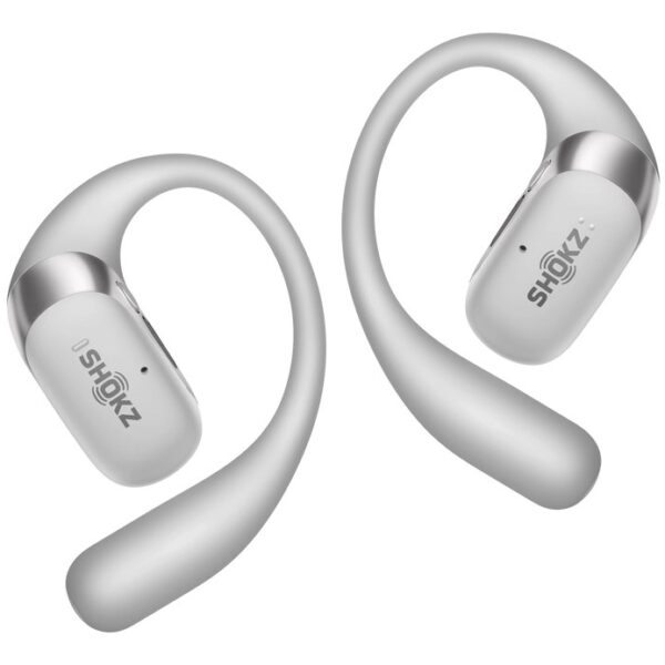 SHOKZ OpenFit 2+ Hoofdtelefoons Draadloos oorhaak, In-ear Oproepen/muziek Bluetooth Grijs