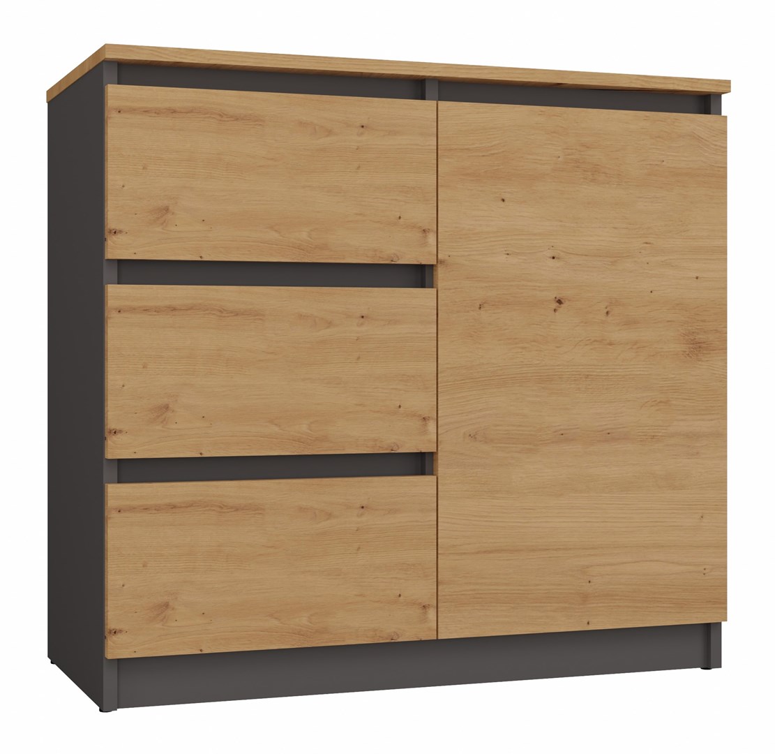 Topeshop 1D3S ANT/ART BA KPL ladenkast