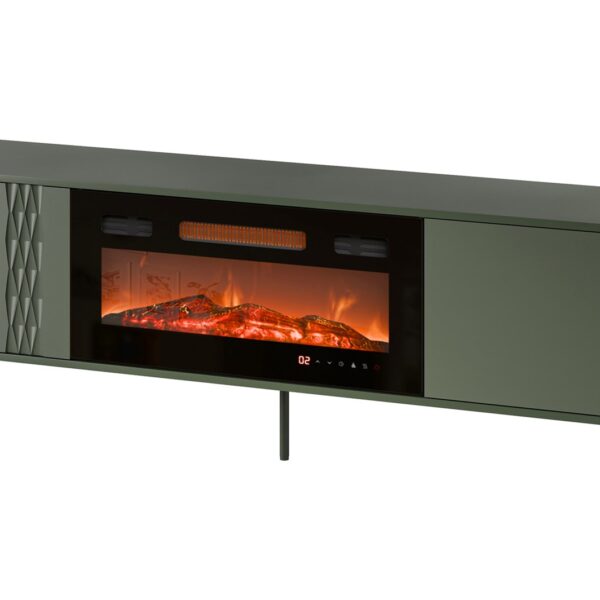 Cama RTV kast EF + schouw zwart TRESSE 180x40x54,5 matgroen