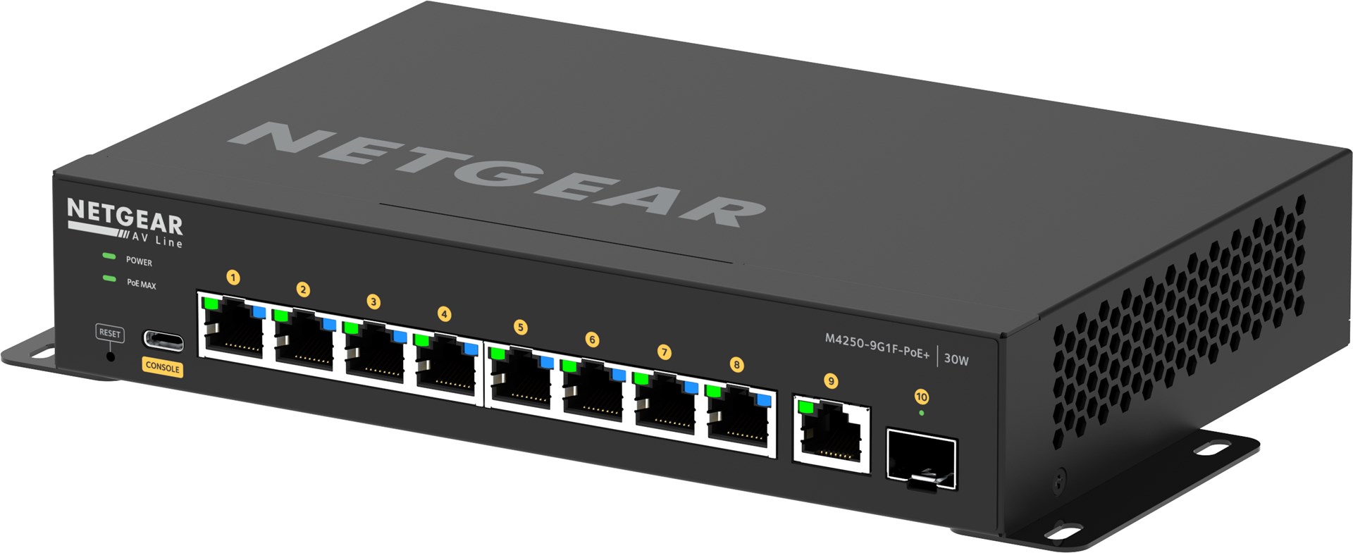 NETGEAR GSM4210PD Managed L2/L3 Gigabit Ethernet (10/100/1000) Power over Ethernet (PoE) Zwart